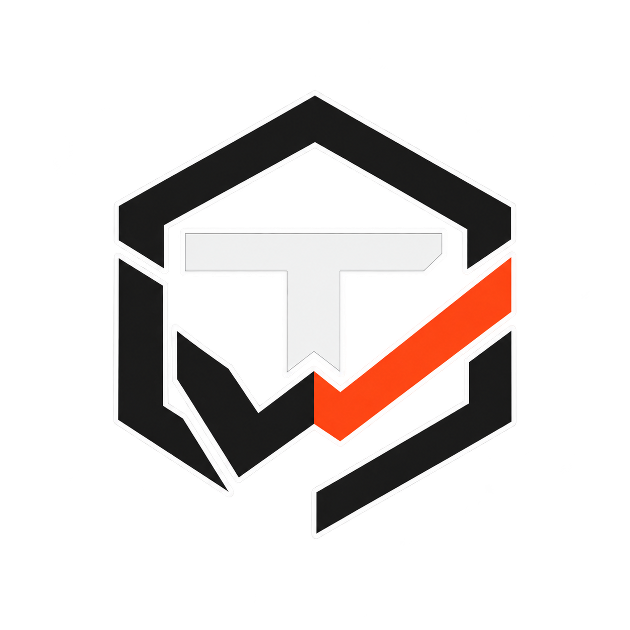 Turkwerk hexagon and checkmark emblem